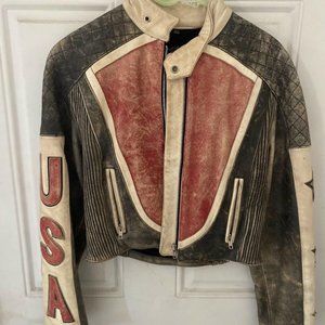 RARE/Vintage North Beach Leather Cafe Racer Jacket